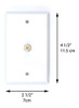 El Conector De La Pared Del Video Blanco Para El Cable Coax 2