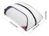 Bolso De Transporte Para Zapatos De Golf En Cuero Blanco 5
