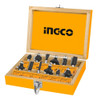 Kit 12 Fresas Ingco 6mm Trompo Router Fresadora Box Madera 0