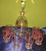 Licorera Con 6 Vasitos Cristal De Bohemia 2
