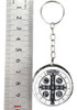 Orgonita Llavero Circular Con Cruz De San Benito 1