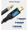 Cable Mini Usb De 6.6 Pies, Akoada 2 Pack Usb 2.0 Tipo A A M 1