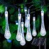 Jmexsuss 2 Pack Solar Water Drop String Lights, Total 41.6ft 0