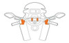 Soporte Telefono Moto Bici Optiline Para Clamps Manubrio M6 6