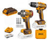 Kit Atornillador De Impacto 20v + Atornillador 20v Ingco P20 0