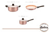 Set Bateria Cobre + Wok + Bifera Linea Hudson 1