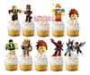 Pack 12 Toppers Para Cup Cake Roblox 2