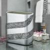 Dwellza Silver Mosaic Bathroom Papelera (11 X 5,5 X 11 ) 1