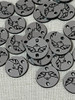 Etiquetas Dijes Acrilico Bicapa Personalizado 1 Cm 2