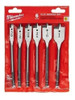 Juego De Mecha Paleta Broca Plana 6pz Milwaukee 49-22 0071 0