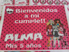 Monster High Kit Cumple Candybar Impreso Y Cortado 5