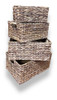 Cesto De Mimbre Rectangular X4 0