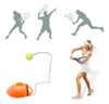 Springen Tennis Practice Entrenador Deportivo + 2 Bolas 4