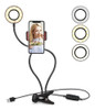 Tripode Flexible Usb C/aro Led + Control 65 Cm Pinza Celular 1