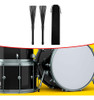 Escovas De Bateria Com Bolsa De Pano Extensível, Cabo Preto 5 Escovas De Bateria Com Bolsa De Pano Extensível, Cabo Preto 5