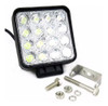 Kit 3 Faros 16 Led Auxiliar Cuadrado Maquinaria Agropecuari 5