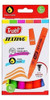 Resaltadores Colores Fluo Trabi Set X 6u. Punta Biselada 0