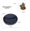 Enfeite Jardim Zen Japones Incensario Cascata Ganesha Resina 4