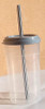 35 Vasos Tapa Y Sorbete Transparente Souvenir Plastico 2 35 Vasos Tapa Y Sorbete Transparente Souvenir Plastico 2