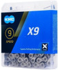 Corrente 9v Kmc X9 Silver Prata 116 Elos + Power Link Nf 0