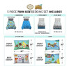 Franco Kids Bedding Juego De Sábanas Y Edredón Suave Con Fun 2