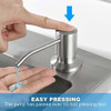 Dispenser De Detergente Jabon Para Cocina Plateado 3
