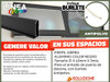 Perfil Sierra 20x45 Aluminio Negro Mueble Alacena Euro 3mts 5