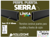 Perfil Sierra 20x45 Aluminio Negro Mueble Alacena Euro 3mts 6