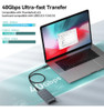 Yottamaster Cable Certificado Usb4 Thunderbolt 4 De 40 Gbps 3