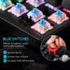 87 Teclas Teclados Gaming Mecánico Con Los Interruptores Azu 2