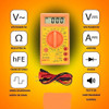 Multímetro Digital C/ Bateria Profissional Display Lcd- C/ 5 3