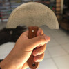 Faca Meia Lua Afiada Para Corte De Couro/ Cabo Madeira 2