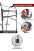 Andador De Aluminio Plegable Súper Liviano Doble Función 3