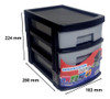 Organizador Gaveteiro 3 Gavetas Ferramenta Plástico 7030 1un 4