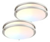 Dakason 2pack Led Flush Mount Lámpara De Techo 10 15w, Inter 0