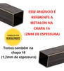 Metalon 50x30 Tubo Retangular Chapa 2mm - 5 Peças De 2metros 3