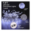 Guirnalda De Luces Enchufables, 200 Luces Led De 10 Pies Con 6
