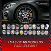 Tapas Cubre Valvula Antirobo Cromadas Con Logo Citroen X4 3