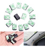 50pcs Cable Clip Negro Coche Corbata Rectángulo Cable Montaj 0
