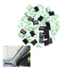 50pcs Cable Clip Negro Coche Corbata Rectángulo Cable Montaj 1