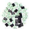 50pcs Cable Clip Negro Coche Corbata Rectángulo Cable Montaj 2