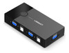 Hub Comutador Ugreen Kvm Switch 2 In 4 Usb 2.0/vga Preto 0