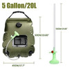 Bolsa De Ducha De Camping Con Calefaccion Solar 20litros 1