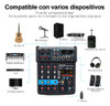 Bomge Interfaz Mezcladora De Sonido De Audio Mini Dj De 4 Ca 1
