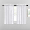 Nicetown Cortinas Gruesas Transparentes Para Lunas Pequeas 0