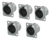 Adaptador De Conector Tipo D, Conector Xlr Macho De 4 Pines, 0
