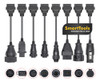 Kit 8 Cables Adaptadores Obd2 Para Camion Delphi / Launch 1