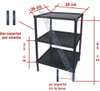 Set X 2 Organizador Rectangular Repisa 3 Estantes + 8 Ruedas 1
