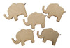 40 Figuras Elefante 10cm Formas Fibrofacil Animales Mdf 0