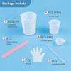 Kit Tasas Medidoras De Silicona Para Resina +accesorios 1